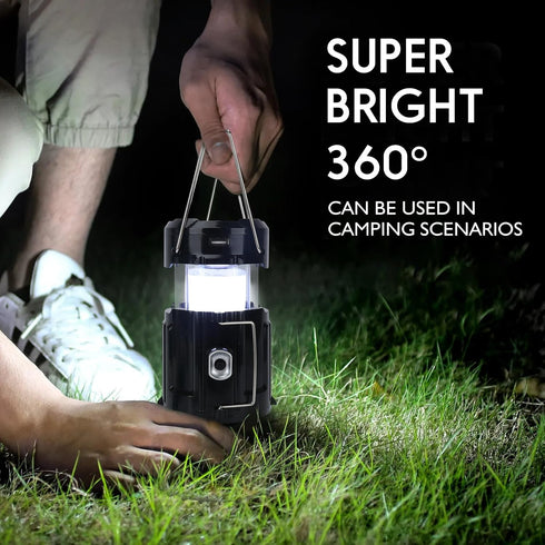 2024 Upgrade Solar Powered Camping Lantern with Fan - Stay Cool and Well-Lit During Outdoor Adventures with This