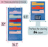 Mr. Pen Hanging Wall File Organizer, 6 Pocket Blue with 3 Overdoor Hangers