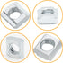 Qjaiune 25Pcs M6 2020 M6 3D 2020 6mm Slide in T Nut Aluminum Extrusion T Nuts, Sliding T Nuts Tee Slot Nuts
