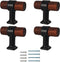 bociloy 4Pcs 1.57 Walnut Wood Drawer Pulls, Single Hole Kitchen Cabinet Hardware Handles,