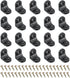 PATIKIL Plastic Corner Braces 0.92x0.92x0.65, 20 Pack L-Shape Bracket Right Angle Board