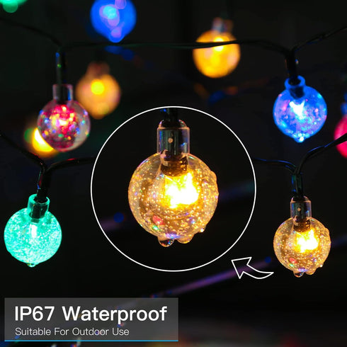 2 Pack 100 suddus Solar String Lights for Outside, LED Flower Solar Powered Lights String, Solar Lights for Christmas