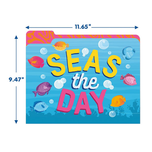 Eureka Seas The Day Student and Teacher File Folders, 9" x 11.5", 4 Pieces