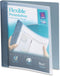 Avery 17676 Flexible Presentation Round Ring Binder, 1/2-Inch Capacity, 11 x 8-1/2, Gray for Document Storage