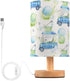 Vozoza Golf Carts Green LED Table Lamp with USB Port Night Light Bedroom