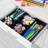 TOPZEA Desktop Drawer Organizer, 6 Slot Wood Junk Storage Tray with Adjustable Divider for Office, Kitchen