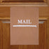 Mail Catcher Bag for Mail Slots, Efficient Letter Cage Door Bag, Reduces Drafts for Home Office and Garage Doors (Tan)