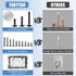 400Pcs Self Tapping Screws for Metal, 410 Stainless Steel #8#10 Self Drilling Screws Assortment Set, Black