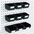 FRIMOONY Pegboard Bins with Hooks and Labels, for Organizing Accessories, 6 Pack Type A and 6 Pack Type B, Black