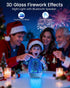3D 7 Aiscool Night Light Bluetooth Speaker, Glass Fireworks Lamp with Touch Control, Colors & Gradient Mode