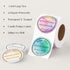 Mobiusea Creation Candle Label Roll, 2 Inch Waterproof Labels for Candle Making Supplies, Tins, Jars