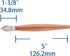 Marking Knife with Plastic Protector, Premium Woodworking Tool with High Speed Steel Blade and Rose Wood Handle