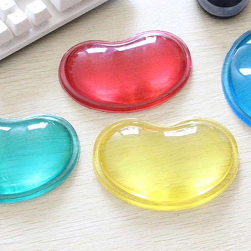 Silicone Mouse Wrist Rest, Heart-Shaped Mouse Pad Cool Hand Cushion for Relieving Pain, Wrist Support for Computer,