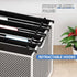 Plastic Extra Capacity Hanging File Folders, 6 Pack Heavy Duty 4" Expandable with Movable Dividers, Letter Size-Black