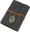 EvZ 7 Inches Vintage Black PU Leather Cover Loose Leaf Blank Notebook Journal Diary Gift