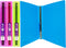 BAZIC 3 Ring Binder, 1" Poly Binders Organizer, Glitter Color Soft Cover, Holds 175 Sheets, 4-Count