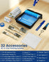 32PCS 2 4 4 inch 9 inch Paint Roller Kit with Extension Pole - to FT Pole, Paint Rollers, Paint Brushes for Walls