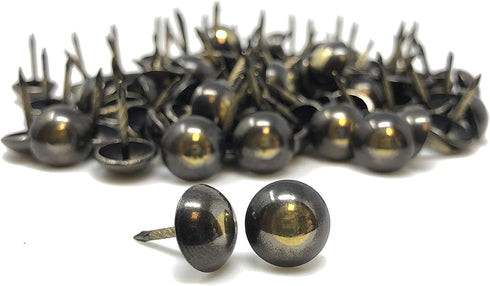 DMSE Wholesale Size 7/16" Diameter Hardware Upholstery Decorative Thumb Push Tacks, 100 Pack, Bronze Renaissance