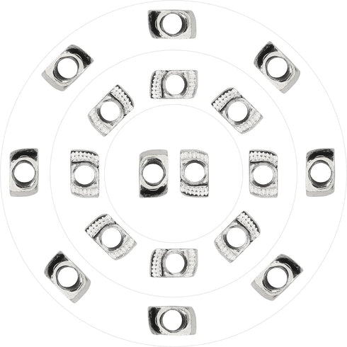 HELIFOUNER 100 2020 M5 M5 Pieces Series T Nuts, T Slot Nuts for Aluminum Profile