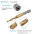 Combination Drill and Tap Bit, M4 x 0.7 Thread Size, Titanium Coated High Speed Steel Long Tools for Aluminum