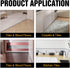 Carpet & Floor Edging Trim Strip, Self Adhesive PVC Floor Transition Strip for Doorways with Height Less Than 3 MM