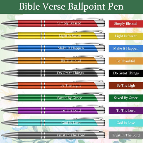 Sinmoe 120 Pcs Bible Gifts Set, 30 Bible Verses Bookmarks, 30 Scripture Pens, 30 Notebooks, 30 Organza Bags