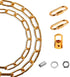 Arncmiv Pendant Light Fixture Chain,Heavy Duty Chain for Light Fixture,Black Ceiling Light Fixture