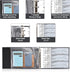Pacific Mailer 7 Ring Check Binder, Dark Blue, 3-On-A-Page Holder, 500 Checks Capacity