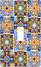 Mexican Talavera Tiles Single Toggle Light Switch Plate Cover: Decorative Wall Plate for Home, Bedroom, Kitchen,