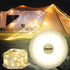 32.8FT Camping String Lights, Rechargeable Waterproof Hanging Lamp Portable LED Light for Outdoor Camping Awning Tent