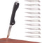 Samior S12 Mini SlipJoint Folding Pocket Knife with 10pcs #11 Replaceable Blade, Black G10 Handle Utility EDC