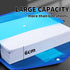 YoeeJob Plastic File Folders Legal Size 2 Pcs - Expandable Document Folder with Snap Button Closure, Blue