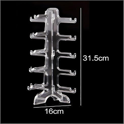 MAGIKON 5 Layers Glasses Holder, Eyeglasses Sunglasses Display Rack, 5-Layer Transparent
