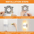 Dimmable 12W HS621-2 LIGHTESS Modern Wall Sconces Switch LED Wall Lights Up Down Wall Lamp Acrylic for Bedrooms Hallway