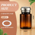 4 4oz Teenyyou Pcs Amber Glass Dispensing Bottles for Nail Polish Remover Amber Glass Distribution Bottles