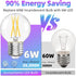 G16.5 Bulb Dimmable, 6W, 60 4000K E26 Bulb, Bulbs 90+CRI 600LM, 6 Pack GvvooHome LED watt Equivalent, Neutral White