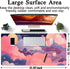Cute Kawaii Clouds Desk Mat, Pink Purple XXL Large Mouse Pad for Gaming, Laptop, Computer Keyboard, Desk Decor 31.5''X