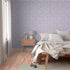 3ft 2ft 90S Y2K Spoonflower Peel & Stick Wallpaper x - Floral Daisies Mini Dollhouse Flowers Purple Lilac Spring Custom