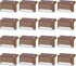 DenicMic 16 Pack 4000K Solar Deck Lights Outdoor Waterproof Warm White LED for Step Fence Patio Yard Stair Balcony