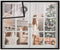 VOLLENC Basement Window 140x190cm BlackWindow Seal Kit with Full Frame Magic Strip for