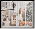 VOLLENC Basement Window 140x190cm BlackWindow Seal Kit with Full Frame Magic Strip for