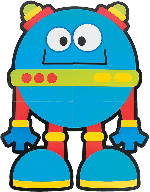 Giant Robot Cutouts - 6 Pieces - Educational and Learning Activities for