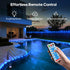 66FT 200LED 1800mAh IP67 8 ICRGB Solar Pool Lights for Above Ground, Solar Rope Lights Outdoor, Waterproof Blue String
