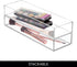 Set 6 iDesign Plastic Makeup Drawer Organizer Tray - Vanity Organizer or Desk Drawer Organizer - of - Clear