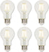 Westinghouse 5257020 4.5 Watt A19 Dimmable Clear Filament LED Light Bulb, Medium Base, 6 Pack