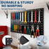 2 24"x12" 2 GarveeHome Heavy Duty Wall Mounted Metal Pegboard Panels PCS Black Steel Tool Storage Organizer for Garage