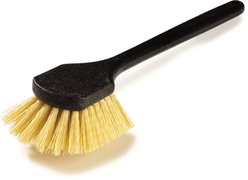 SPARTA 36505L00 20 Inches Plastic Utility Brush, Scrub Brush with Long Handle for Kitchen, Home, Black