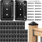 4pcs Deck Railing Bracket Connectors for 2 4 Deck Railing Wood Post, with Coated Screws and Drill Bit
