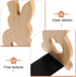 Charming Wooden Bunny Bookends for Desk Cute Rabbit Design Book Holder Shelf Organizer Compact Desk and Shelf Storage