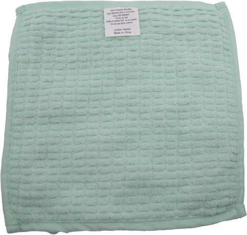School 10" Square Locker Fur Rug Carpet, Torquoise/Aqua